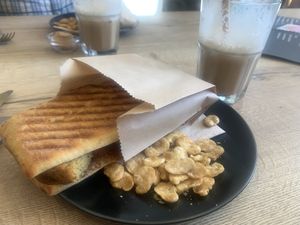 Falafel panini  at 'Ccino Caffetteria Paninoteca in Brielle