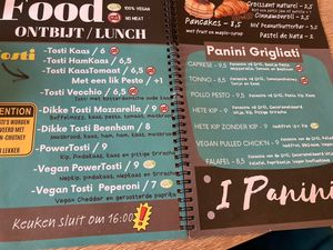 Menu at 'Ccino Caffetteria Paninoteca in Brielle