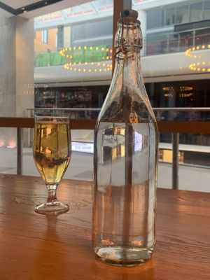 drinks at Salerno Pizza in Edinburgh