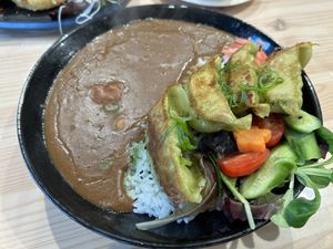 Vegan Curry Gyoza  at K.O.I Kanpai in Breda