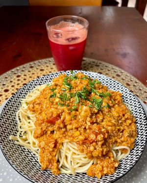   at Pimpinelas Coffe Shop Vegetariano in Santa Cruz Madeira