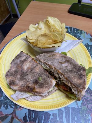 Burger with Bean Patty   at Pimpinelas Coffe Shop Vegetariano in Santa Cruz Madeira