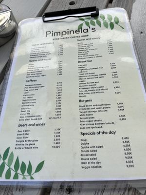   at Pimpinelas Coffe Shop Vegetariano in Santa Cruz Madeira