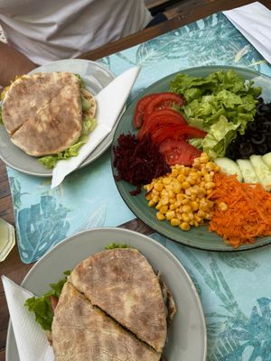   at Pimpinelas Coffe Shop Vegetariano in Santa Cruz Madeira