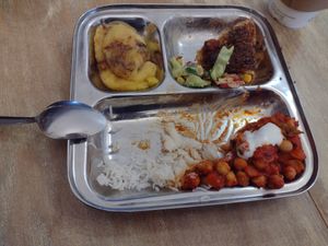 Even more of the food has disappeared.  Where can it have gone?? at The Big Drum in Canterbury