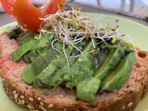 Avocado toast   at Urban Coffee & Brunch in Figueres