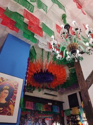 Decor at La Cantina Mexicana in Sevilla