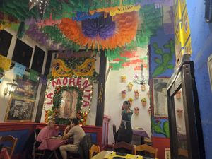 Nice decorations at La Cantina Mexicana in Sevilla