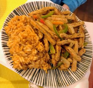 Fajitas at La Cantina Mexicana in Sevilla