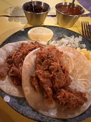 Tacos de la casa  at La Cantina Mexicana in Sevilla
