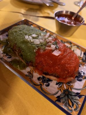 Huarache Xochimilco  at La Cantina Mexicana in Sevilla
