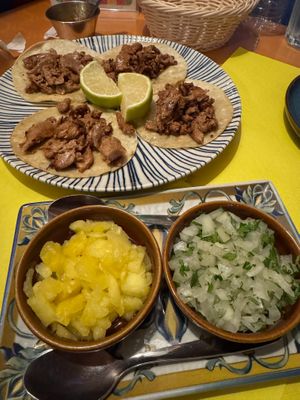 House tacos at La Cantina Mexicana in Sevilla