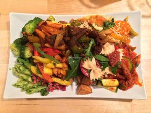 Large plate goodness at Sattgrün - Flingern in Dusseldorf