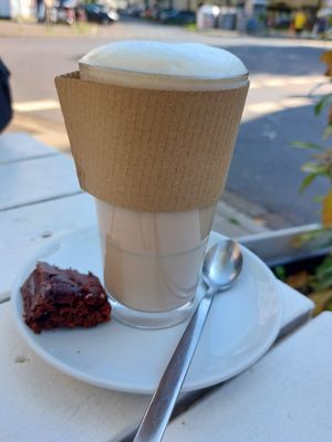 Chai latte at Sattgrün - Flingern in Dusseldorf