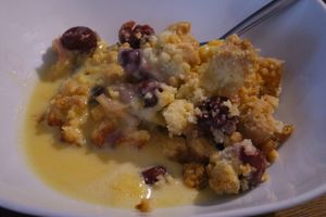 Cherry crumble at Sattgrün - Flingern in Dusseldorf