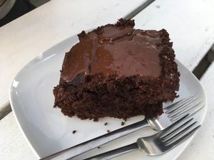 Vegan brownie at Sattgrün - Flingern in Dusseldorf
