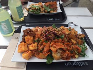 Vegan buffet at Sattgrün - Flingern in Dusseldorf