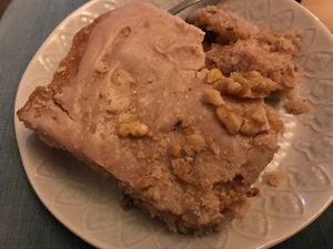 Walnut carrot cake at Sattgrün - Flingern in Dusseldorf