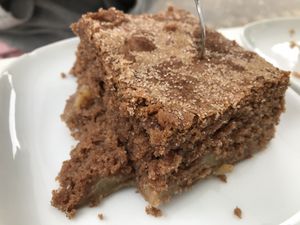 Apple cake at Sattgrün - Flingern in Dusseldorf