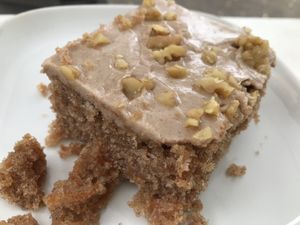 Walnut carrot cake at Sattgrün - Flingern in Dusseldorf