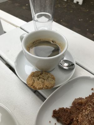 Black coffee at Sattgrün - Flingern in Dusseldorf