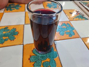 Jamaica tea at Cactus in San Cristobal De Las Casas