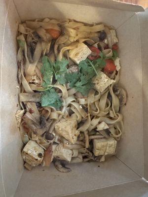 Tom Ka noodles   at Empty Bowl Gourmet Noodle Bar in Santa Barbara