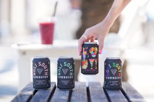 Local Kombucha’s the Acai and strawberry guava were our favorites! at The Green Stream in Santa Rosa Beach