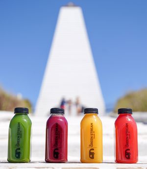 The famous Seaside beach entrance!  at The Green Stream in Santa Rosa Beach