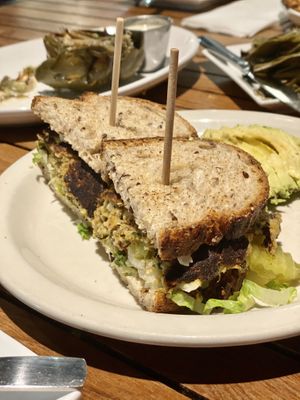 Delicious Veggie Burger at Christopher's Kitchen in Palm Beach Gardens