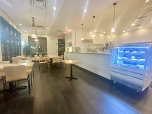 Inside front dining area  at Christopher's Kitchen in Palm Beach Gardens