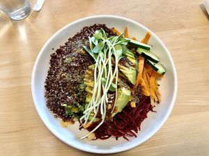 Vegan bowl at Christopher's Kitchen in Palm Beach Gardens