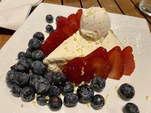 Lemon vanilla cheesecake  at Christopher's Kitchen in Palm Beach Gardens