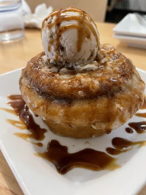 Cinnamon roll  at Christopher's Kitchen in Palm Beach Gardens