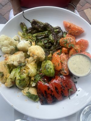 Veggie plate   at Christopher's Kitchen in Palm Beach Gardens