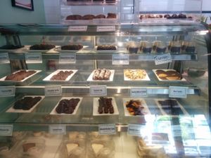 Dessert case at Christopher's Kitchen in Palm Beach Gardens
