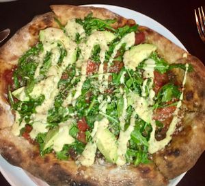 avocado pizza at Christopher's Kitchen in Palm Beach Gardens