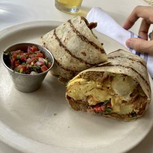 Breakfast Burrito (V)  at Christopher's Kitchen in Palm Beach Gardens