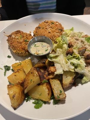 Crabby cakes  at Christopher's Kitchen in Palm Beach Gardens