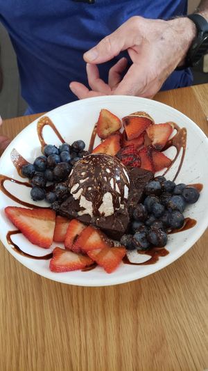 Brownies a la mode at Christopher's Kitchen in Palm Beach Gardens