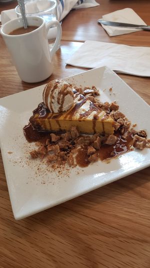 Pumpkin pie 🥧 at Christopher's Kitchen in Palm Beach Gardens