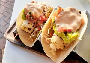 Hearts of Palm noFISH Soft Tacos at Christopher's Kitchen in Palm Beach Gardens