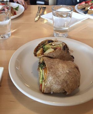Breakfast burrito at Christopher's Kitchen in Palm Beach Gardens