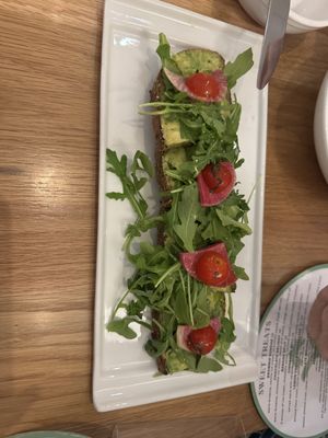 Avocado toast  at Christopher's Kitchen in Palm Beach Gardens