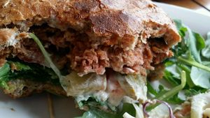 beyond burger detail at Christopher's Kitchen in Palm Beach Gardens