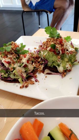 This one is a MUST TRY. It's their CK tacos which are one their starters on the menu. By far, these are my favorite thing in the whole world. They're raw but their vegetable tortillas are amazing! at Christopher's Kitchen in Palm Beach Gardens