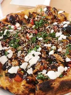 bbq pizza  at Christopher's Kitchen in Palm Beach Gardens