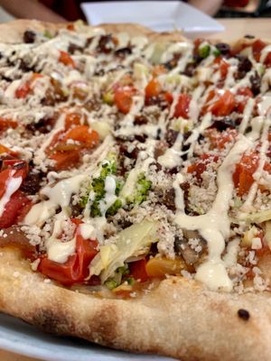 Farmers Market pizza. at Christopher's Kitchen in Palm Beach Gardens