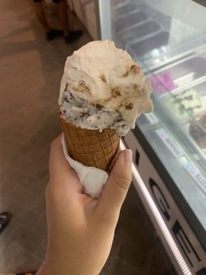 One scoop Oreo, one scoop cookies (biscoff)  at Egoiste Beach Restaurant And BBQ in 