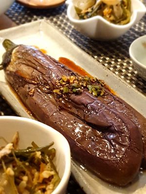 eggplant at Chahororok Tea House in Seoul